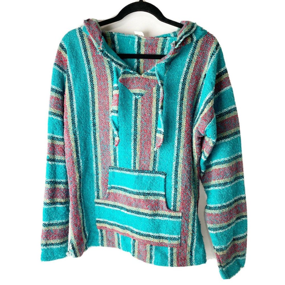 El Paso Saddle Blanket Co Pullover Hoodie Jacket Large EUC